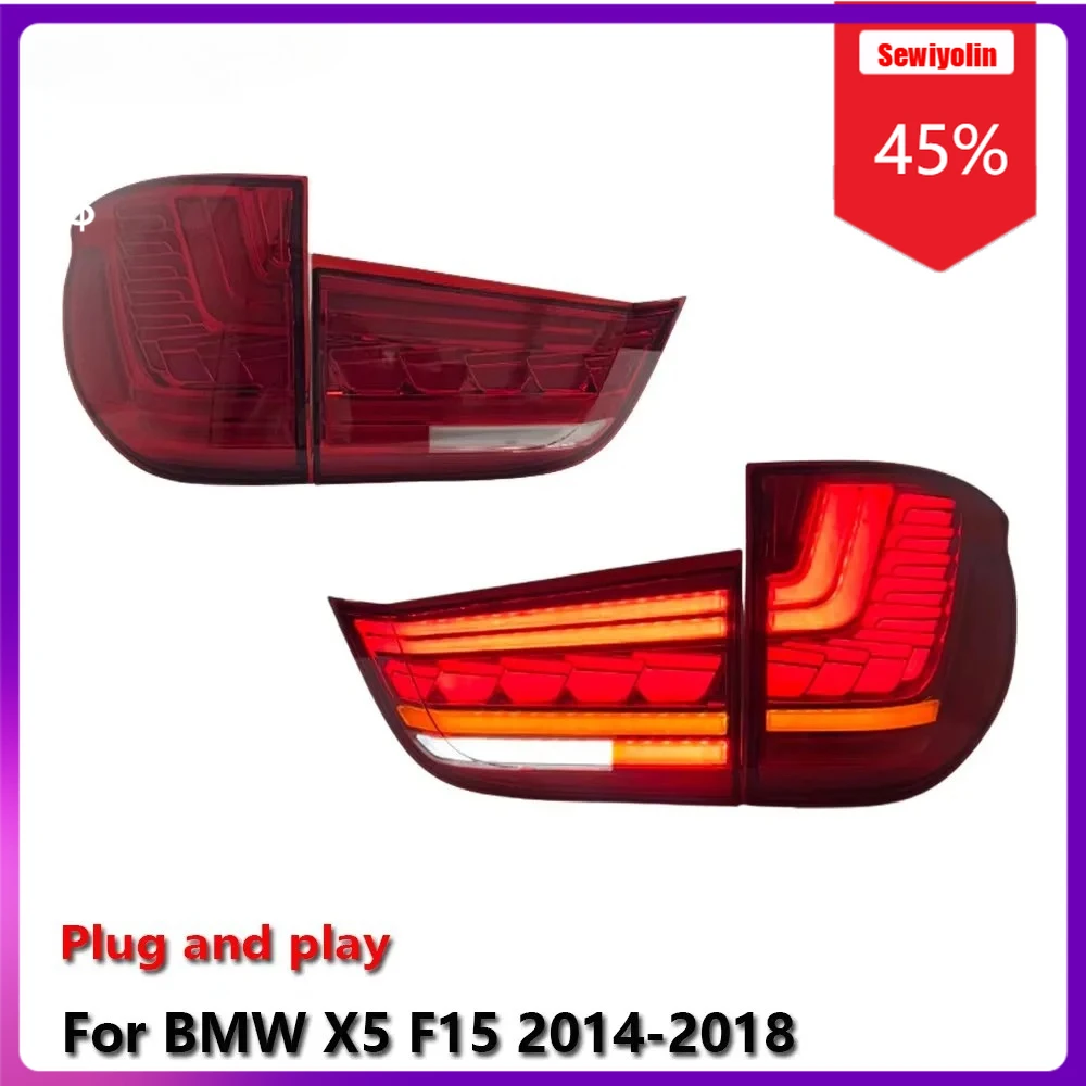 Sewiyolin автомобильные аксессуары авто задний фонарь светодиодный для BMW X5 F15 2014-2018 DRL противотуманные стоп-сигналы в сборе тюнинговые огни Plug And Play
Sewiyolin автомобильные аксессуары авто задний фонарь светодиодный для BMW X5 F15 2014-2018 DRL противотуманные стоп-сигналы в сборе тюнинговые огни Plug And Play