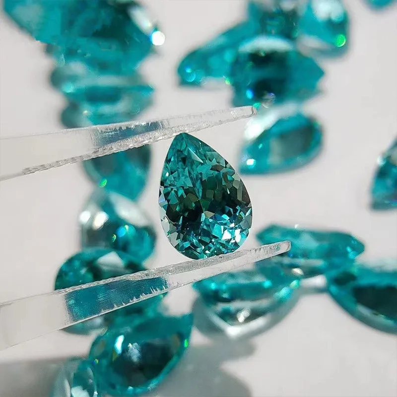Wuzhou Artificial Gemstone Loose Stones Wholesale Synthetic Paraiba Bare Stone Synthetic Tourmaline Complete Specifications 
Wuzhou Artificial Gemstone Loose Stones Wholesale Synthetic Paraiba Bare Stone Synthetic Tourmaline Complete Specifications