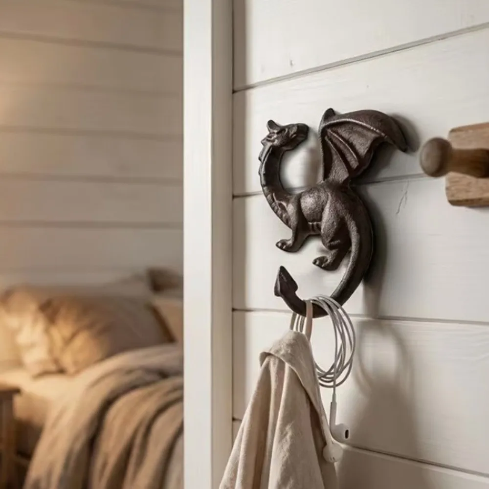 Iron Iron Dragon Tail Hook Multi-functional Creative Wall Mount Key Rack Space-saving Easy Installation Car Key Hook Rack
Iron Iron Dragon Tail Hook Multi-functional Creative Wall Mount Key Rack Space-saving Easy Installation Car Key Hook Rack