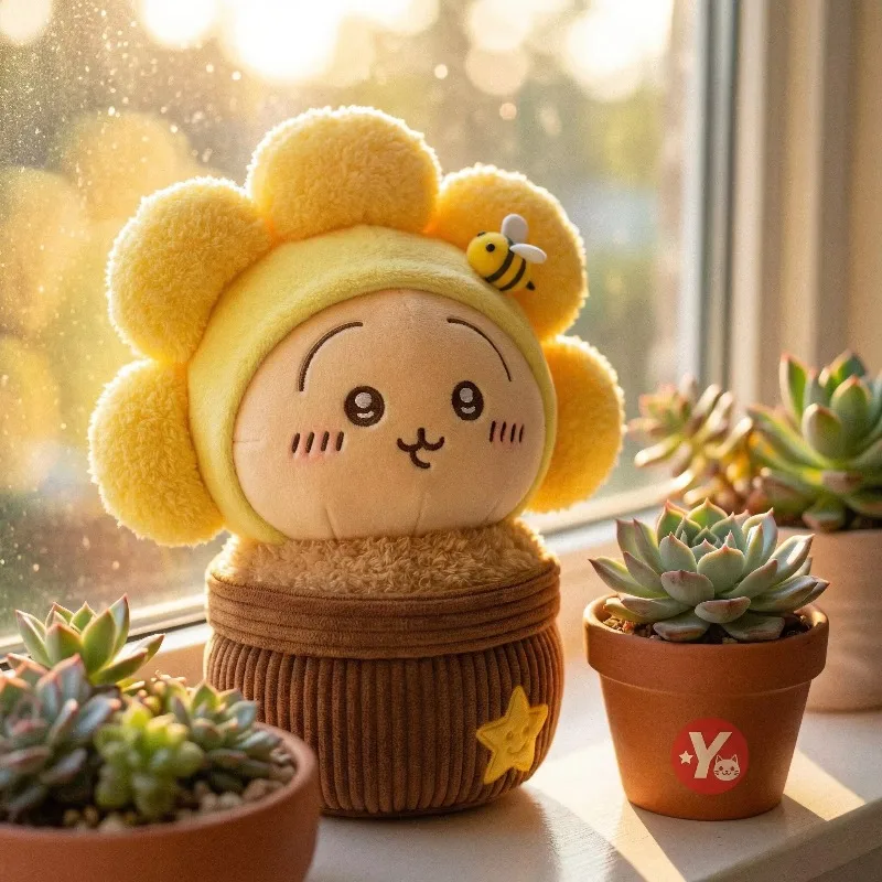 Плюшевая игрушка Chiikawa Usagi Sunflower: Милая мягкая кукла-кролик в горшке, идеальный подарок для фанатов и детей, декоративная подушка для дома
Плюшевая игрушка Chiikawa Usagi Sunflower: Милая мягкая кукла-кролик в горшке, идеальный подарок для фанатов и детей, декоративная подушка для дома