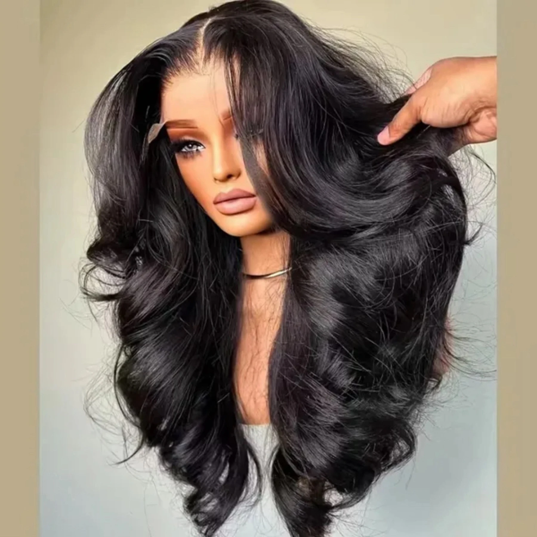Loose Wave Black Color 13X4X1 HD Full Lace Frontal Synthetic Guleless Wig For Black Women Preplucked Bleach Knots Wedding Soft
Loose Wave Black Color 13X4X1 HD Full Lace Frontal Synthetic Guleless Wig For Black Women Preplucked Bleach Knots Wedding Soft