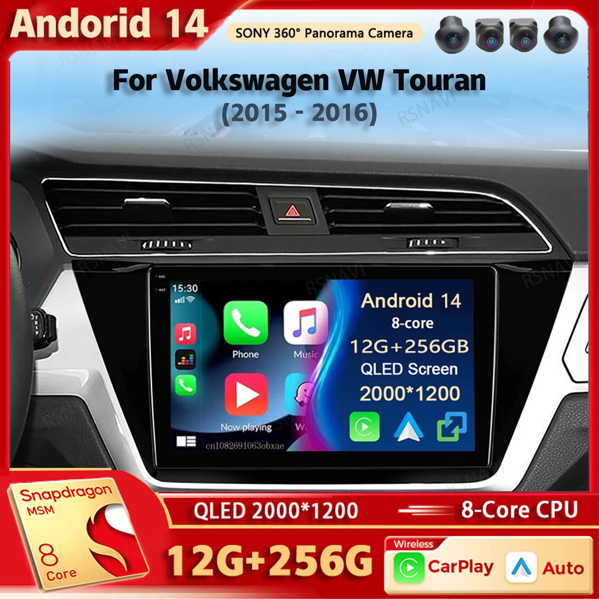 Android 14 Car Radio Multimedia Player For Volkswagen VW Touran 2015 -2016 Auto Carplay Car Stereo DSP wifi+4G Ai voice 2 Din BT
Android 14 Car Radio Multimedia Player For Volkswagen VW Touran 2015 -2016 Auto Carplay Car Stereo DSP wifi+4G Ai voice 2 Din BT