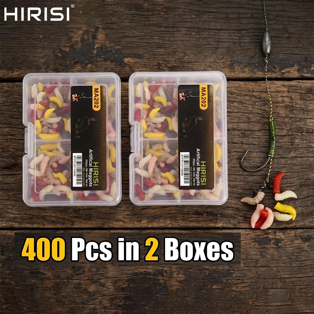 Hirisi MA202 400Pcs 5 Colors Soft Maggot Lures Mini Mealworm Artificial Bait Floating Strong Scent Carp Fishing Accessories
Hirisi MA202 400Pcs 5 Colors Soft Maggot Lures Mini Mealworm Artificial Bait Floating Strong Scent Carp Fishing Accessories