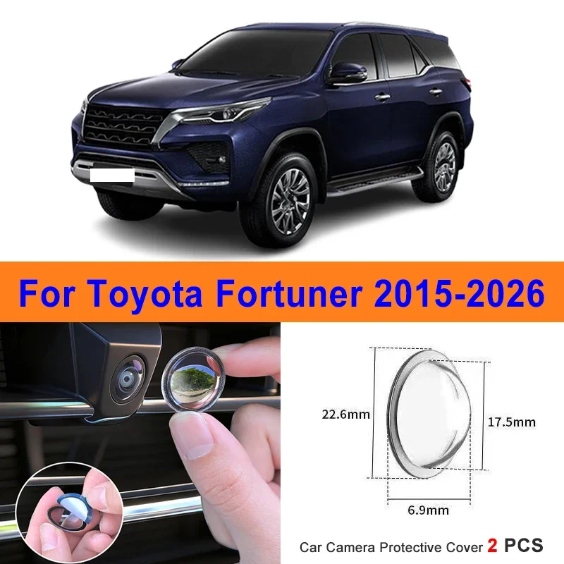 360 Reverse Image Car Camera Cover Anti-Scratch PC Lens Protector Stickers For Toyota Fortuner 2015-2026 2Pcs
360 Reverse Image Car Camera Cover Anti-Scratch PC Lens Protector Stickers For Toyota Fortuner 2015-2026 2Pcs