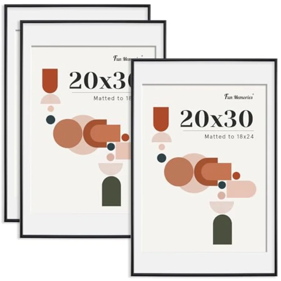 Modern Arched Picture Frames Set of 3 Shatterproof PVC Photo Frames 20x30 Display Pictures 18x24 with Mat or 20x30 Without Mat
Modern Arched Picture Frames Set of 3 Shatterproof PVC Photo Frames 20x30 Display Pictures 18x24 with Mat or 20x30 Without Mat