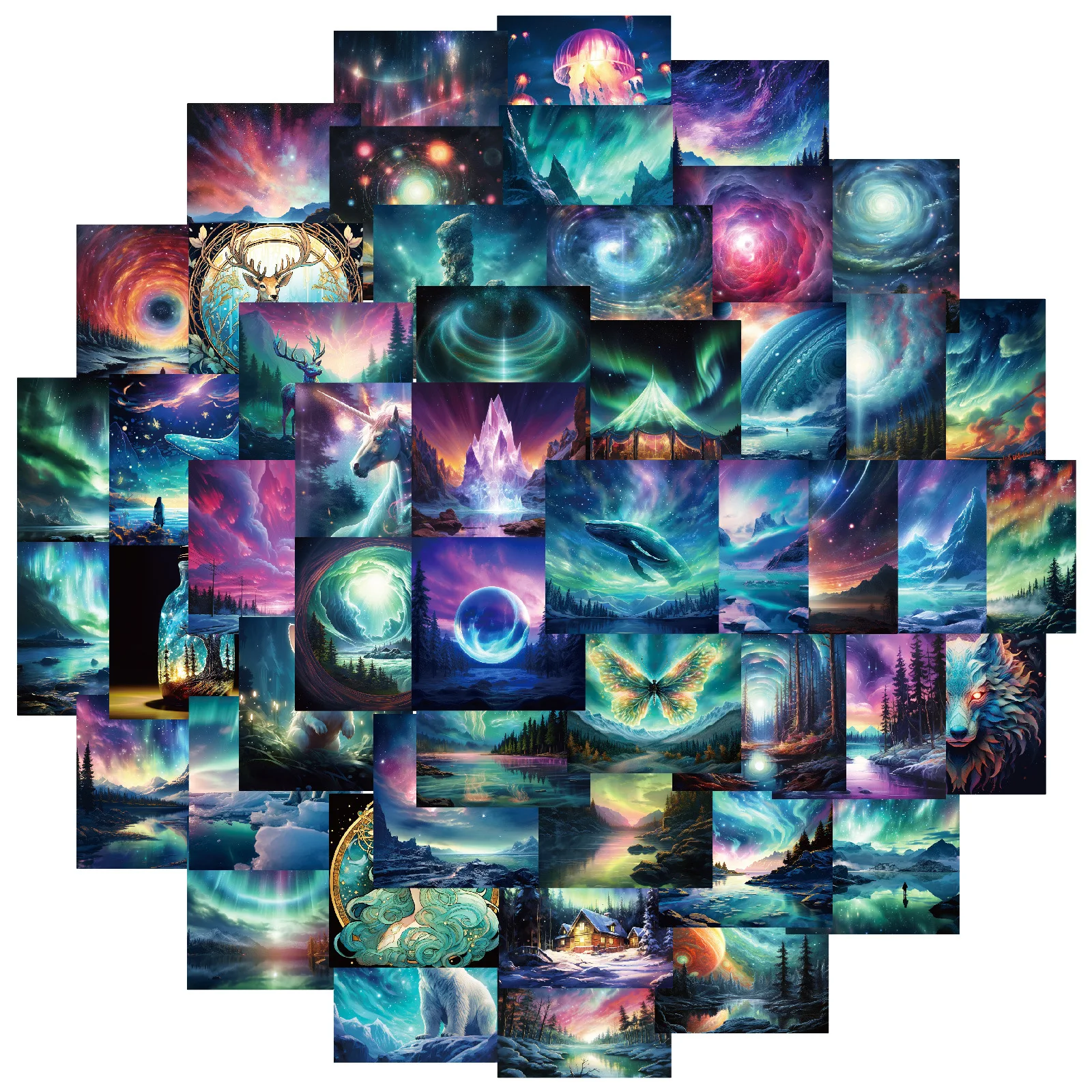 10/50PCS Dreamy Aurora Graffiti Stickers Butterfly Aurora Elk Cartoon Decal DIY Laptop Phone Guitar Helmet Waterproof Sticker
10/50PCS Dreamy Aurora Graffiti Stickers Butterfly Aurora Elk Cartoon Decal DIY Laptop Phone Guitar Helmet Waterproof Sticker