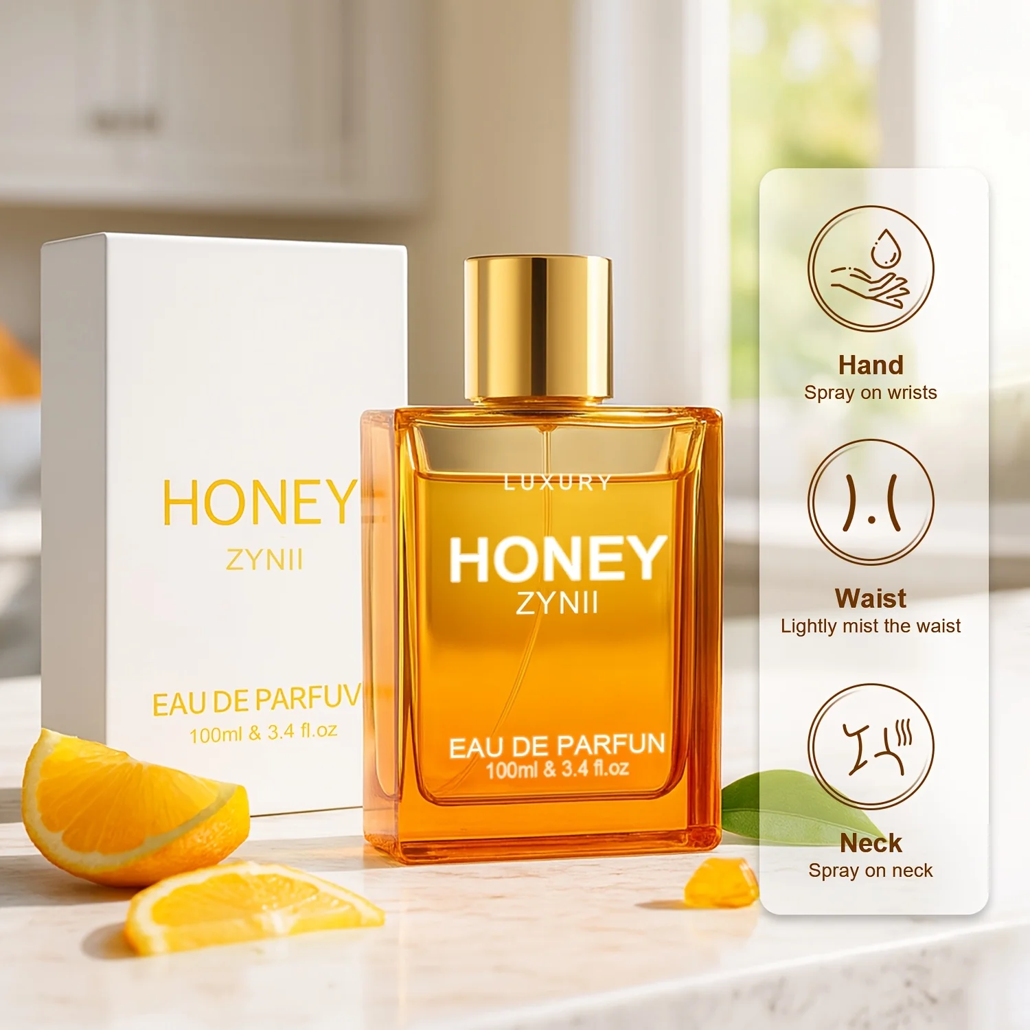 Honey Oud Women's Perfume Spray, 1.7fl.oz | Long-lasting Fragrance, a Blend of Honey, Oud, and Vanilla Notes, Ideal for Dates, Luxurious Perfume, Christmas Fragrance, Valentine's Day Gift
Honey Oud Women's Perfume Spray, 1.7fl.oz | Long-lasting Fragrance, a Blend of Honey, Oud, and Vanilla Notes, Ideal for Dates, Luxurious Perfume, Christmas Fragrance, Valentine's Day Gift