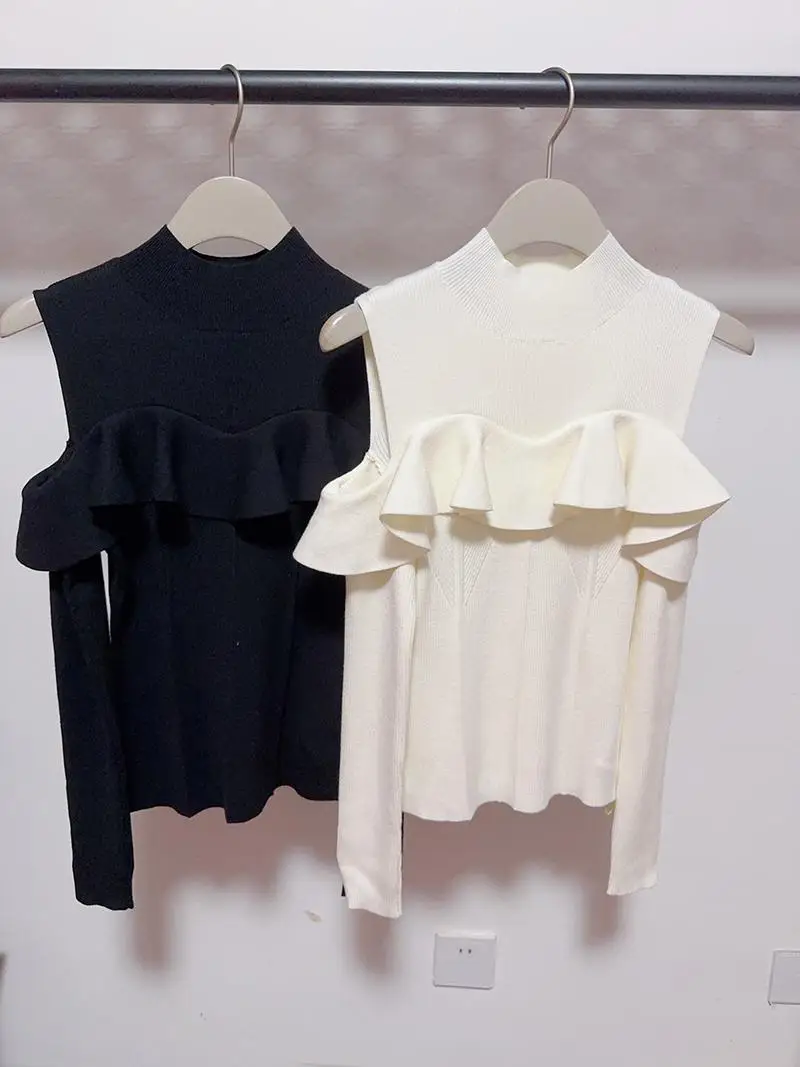Sweet Style Half High Neck Lace Sleeveless Knitted Sweater New Autumn Winter Pure Color Ladylike Fashion Women's Top
Sweet Style Half High Neck Lace Sleeveless Knitted Sweater New Autumn Winter Pure Color Ladylike Fashion Women's Top