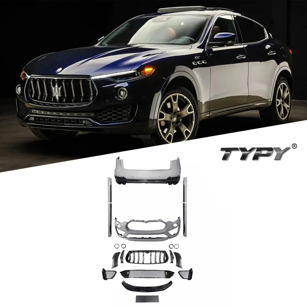 Набор аксессуаров для кузова автомобиля TYPY, для переднего бампера Maserati Levante, заднего бампера 2016-2020, обновление до новой боковой юбки радиатора Trofeo
Набор аксессуаров для кузова автомобиля TYPY, для переднего бампера Maserati Levante, заднего бампера 2016-2020, обновление до новой боковой юбки радиатора Trofeo