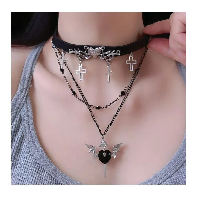 Spade Devil Wings Stacked Necklace Spice Girl Sweet Cool Subculture Punk Atmosphere Dark Tide
Spade Devil Wings Stacked Necklace Spice Girl Sweet Cool Subculture Punk Atmosphere Dark Tide