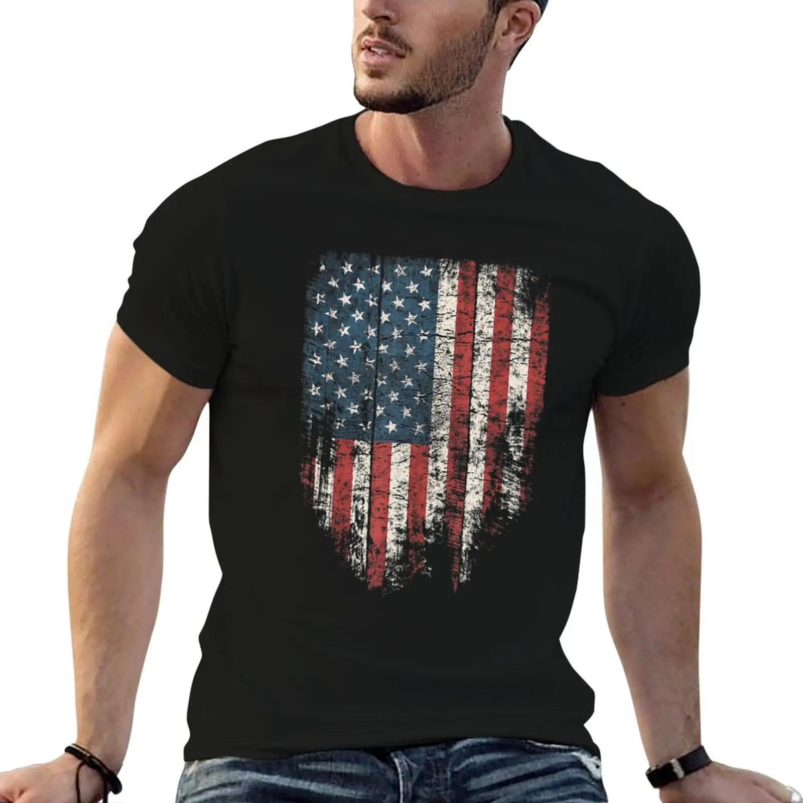 Distressed Usa Flag Women Men, Patriotic American Flag T-Shirt man t shirts graphic t shirt personalised T-Shirt
Distressed Usa Flag Women Men, Patriotic American Flag T-Shirt man t shirts graphic t shirt personalised T-Shirt