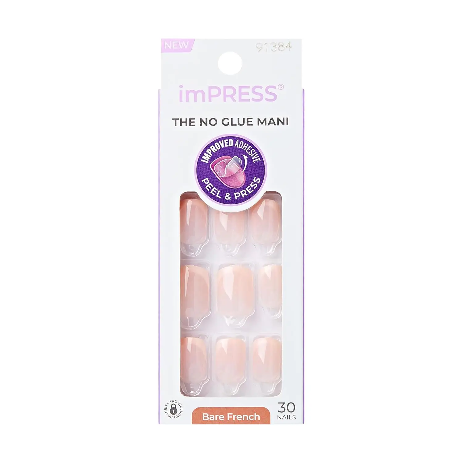 No Glue Press On Nails, French White Tip, Short Squoval, 30 Pcs, Prep Pad & Tools Included
No Glue Press On Nails, French White Tip, Short Squoval, 30 Pcs, Prep Pad & Tools Included