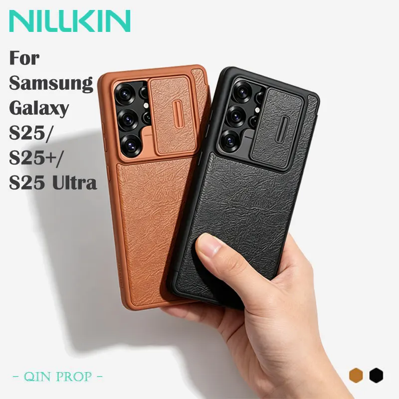 NILLKIN Leather Case for Samsung Galaxy S25 Ultra, Business Lens Slide, Camera Protection, Flip Style Back Cover with Card Slot
NILLKIN Leather Case for Samsung Galaxy S25 Ultra, Business Lens Slide, Camera Protection, Flip Style Back Cover with Card Slot