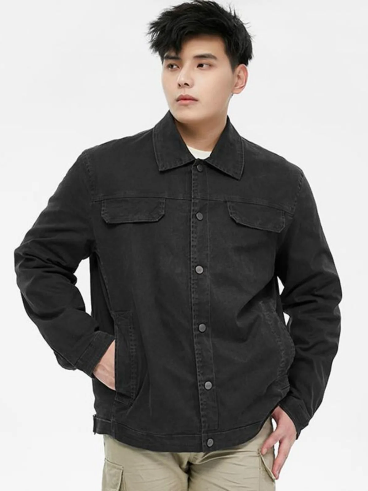 Waed Denim Jaet Men's Casual Single Button Busin Leisure Outerwear Spring Autumn New Sle Retro Workwear Coat
Waed Denim Jaet Men's Casual Single Button Busin Leisure Outerwear Spring Autumn New Sle Retro Workwear Coat