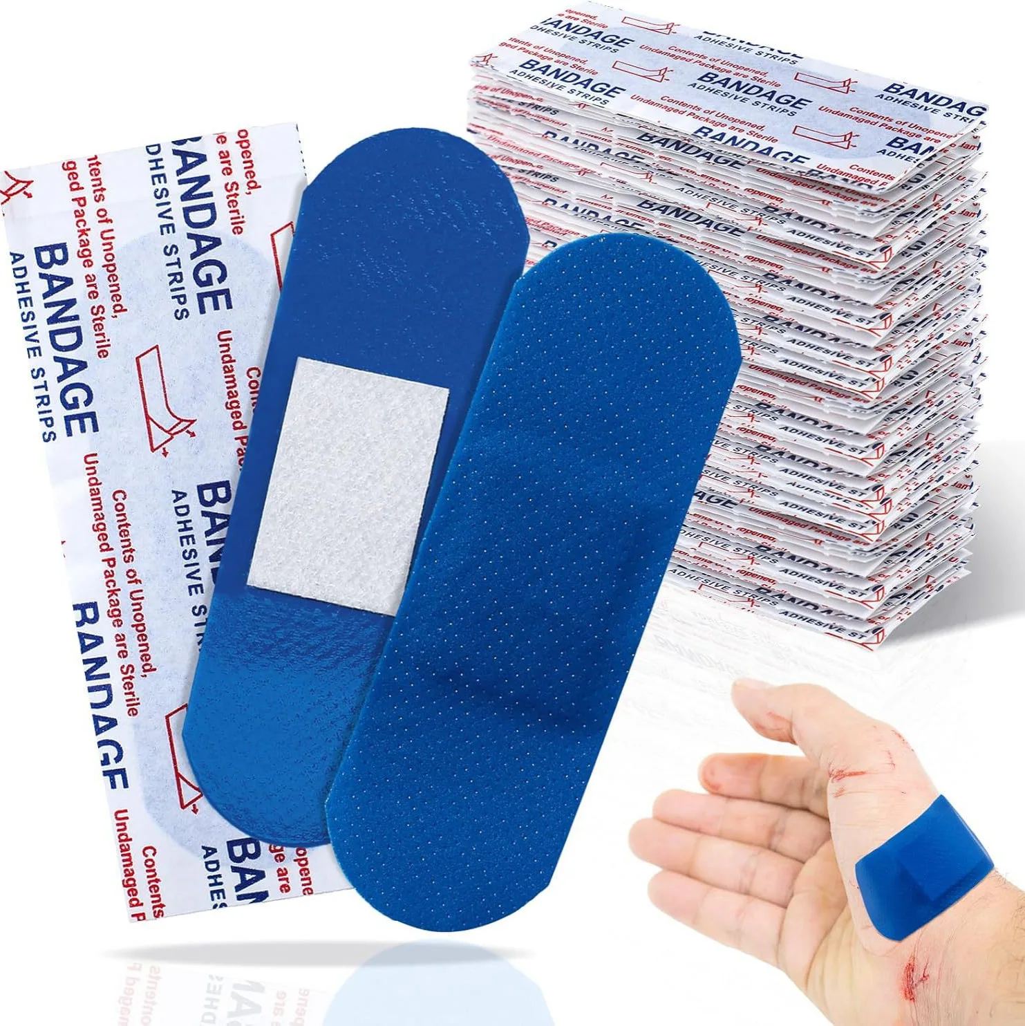 100pcs/set Blue Detectable Band Aid Cook Chef Plaster Waterproof Wound Dressing Patch Waterproof Adhesive Bandages Easy To Find
100pcs/set Blue Detectable Band Aid Cook Chef Plaster Waterproof Wound Dressing Patch Waterproof Adhesive Bandages Easy To Find