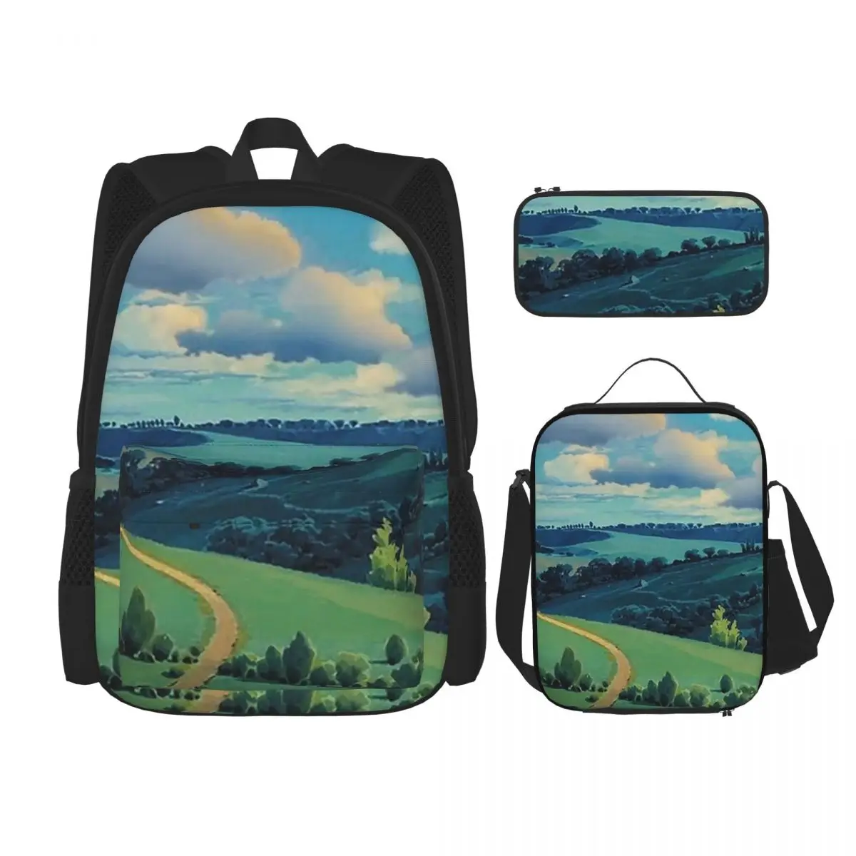 Laputa Castle In The Sky Backpacks Children Bookbag School Bags Rucksack Lunch Bag Pen Bag Three-Piece Set
Laputa Castle In The Sky Backpacks Children Bookbag School Bags Rucksack Lunch Bag Pen Bag Three-Piece Set