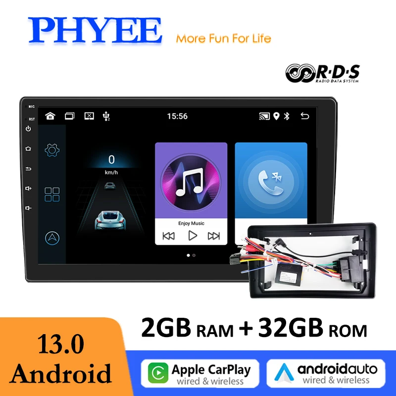 Android Car Multimedia GPS Radio with Wireless CarPlay, Android Auto, BT RDS, CAN Bus Harness Adapter, for Audi A3 2008 - 2012
Android Car Multimedia GPS Radio with Wireless CarPlay, Android Auto, BT RDS, CAN Bus Harness Adapter, for Audi A3 2008 - 2012