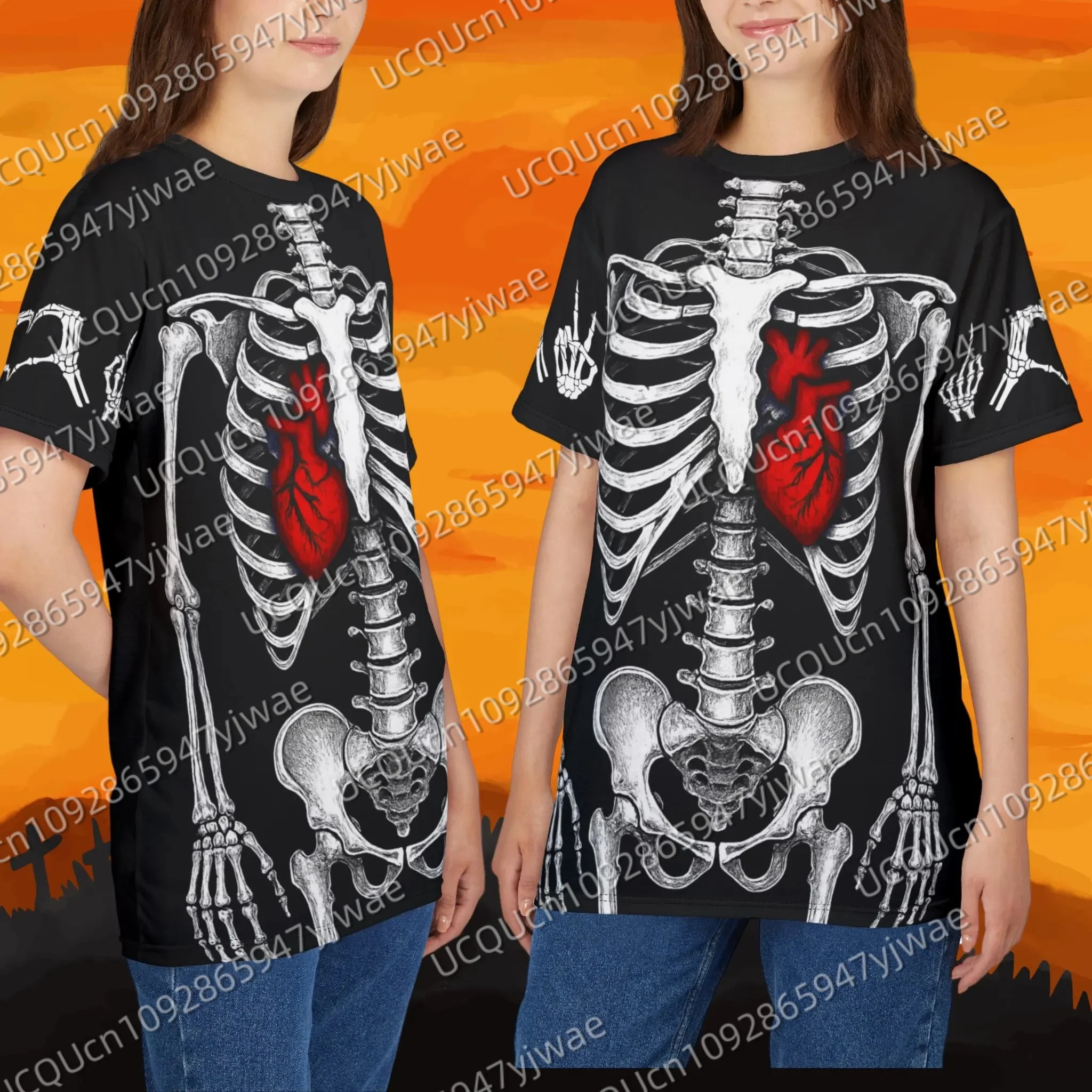 Skeleton Heart Graphic Tee Unisex Anatomy Halloween Unique Gift Medical Student Apparel Halloween Party Wear T-shirt
Skeleton Heart Graphic Tee Unisex Anatomy Halloween Unique Gift Medical Student Apparel Halloween Party Wear T-shirt