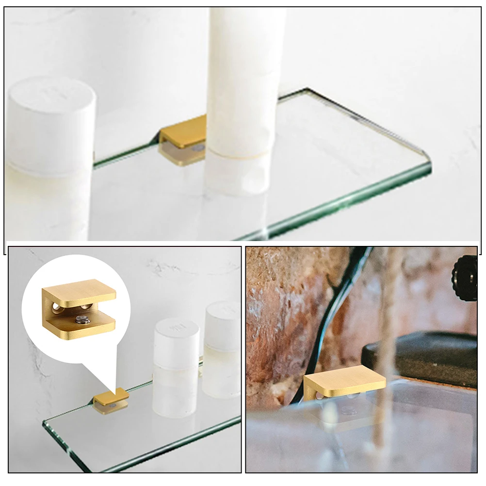 Heavy Duty Glass Shelf Clips Adjustable Metal Support Brackets For Bathroom Garage Cabinet Mirrors Fixing Hardware Clamp, Shower
Heavy Duty Glass Shelf Clips Adjustable Metal Support Brackets For Bathroom Garage Cabinet Mirrors Fixing Hardware Clamp, Shower