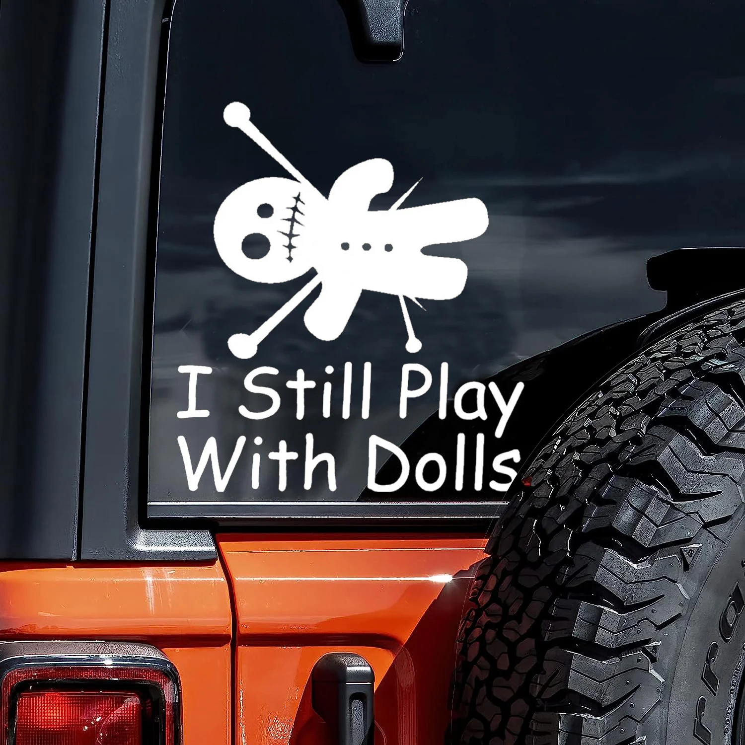 Funny Voodoo Doll Vinyl Car Sticker Still Playing With Dolls Decal Truck Laptop Window Wall Auto Styling
Funny Voodoo Doll Vinyl Car Sticker Still Playing With Dolls Decal Truck Laptop Window Wall Auto Styling