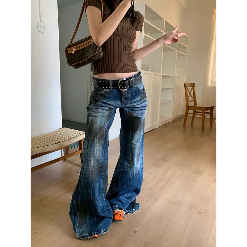 Y2k Women's Blue Jeans Harajuku Vintage Wide Leg Denim Trousers Aesthetic 2000s Style Oversize Boyfriend Jeans Pants Autumn 2025
Y2k Women's Blue Jeans Harajuku Vintage Wide Leg Denim Trousers Aesthetic 2000s Style Oversize Boyfriend Jeans Pants Autumn 2025