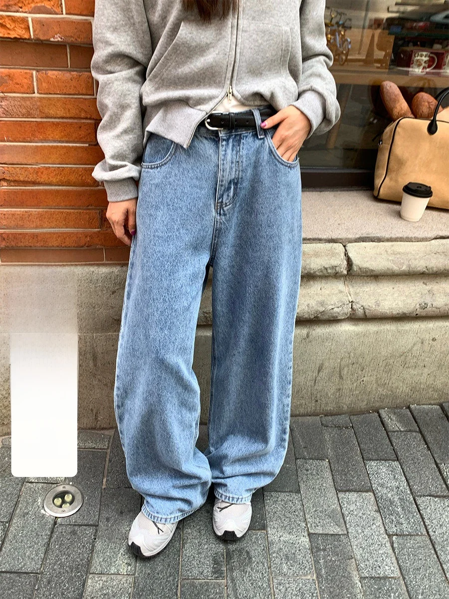 Джинсы CCKOK в стиле Dad Style с высокой талией и широкими штанинами, повседневные, однотонные, с эффектом потертости, осенние, прямого кроя, универсальные, свободные брюки
Джинсы CCKOK в стиле Dad Style с высокой талией и широкими штанинами, повседневные, однотонные, с эффектом потертости, осенние, прямого кроя, универсальные, свободные брюки