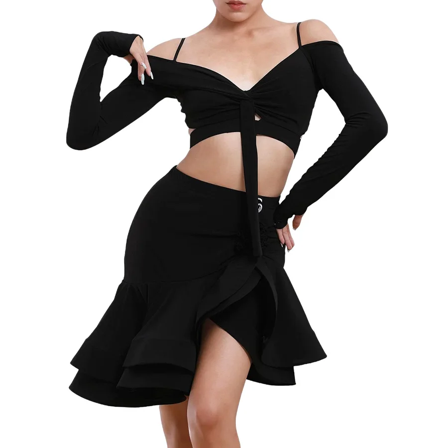 Girls Latin Dance Costume Spaghetti Strap Open Back Fringe Dress for Salsa Ballroom Performance Training
Girls Latin Dance Costume Spaghetti Strap Open Back Fringe Dress for Salsa Ballroom Performance Training