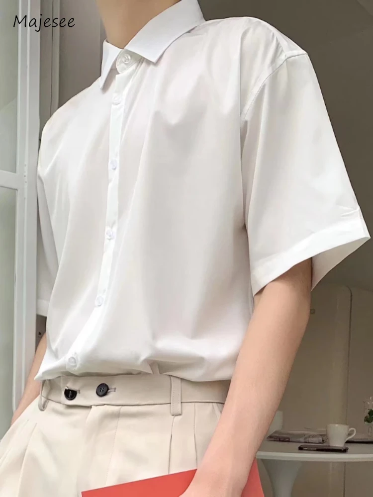 Mens Shirts Baggy Simple Breathable Korean Style Half Sleeve Casual Bussiness High Street Summer Soft Solid Stylish Harajuku
Mens Shirts Baggy Simple Breathable Korean Style Half Sleeve Casual Bussiness High Street Summer Soft Solid Stylish Harajuku