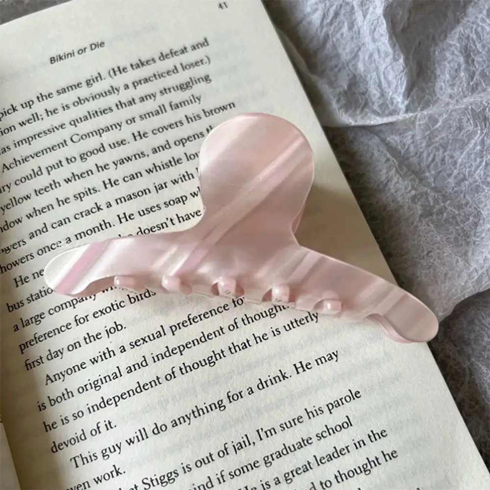 Medium Cream Pink Gradient Flower Hair Claw, Large Capacity Back Head Updo Clip
Medium Cream Pink Gradient Flower Hair Claw, Large Capacity Back Head Updo Clip