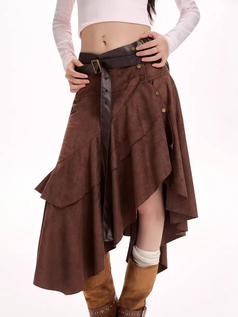 2025 Autumn Fall New Fashion Trend Design Tassel Long Skirt High Waist Belt Elegant Skirts for Women's Irregular Skirt faldas
2025 Autumn Fall New Fashion Trend Design Tassel Long Skirt High Waist Belt Elegant Skirts for Women's Irregular Skirt faldas