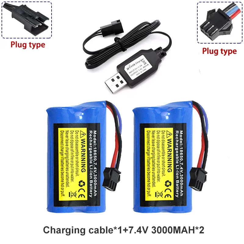 MN82 Remote control car battery MN128 MN78 7.4V 3000/1300/500mah battery charger LC79 RC stunt car SM3p
MN82 Remote control car battery MN128 MN78 7.4V 3000/1300/500mah battery charger LC79 RC stunt car SM3p