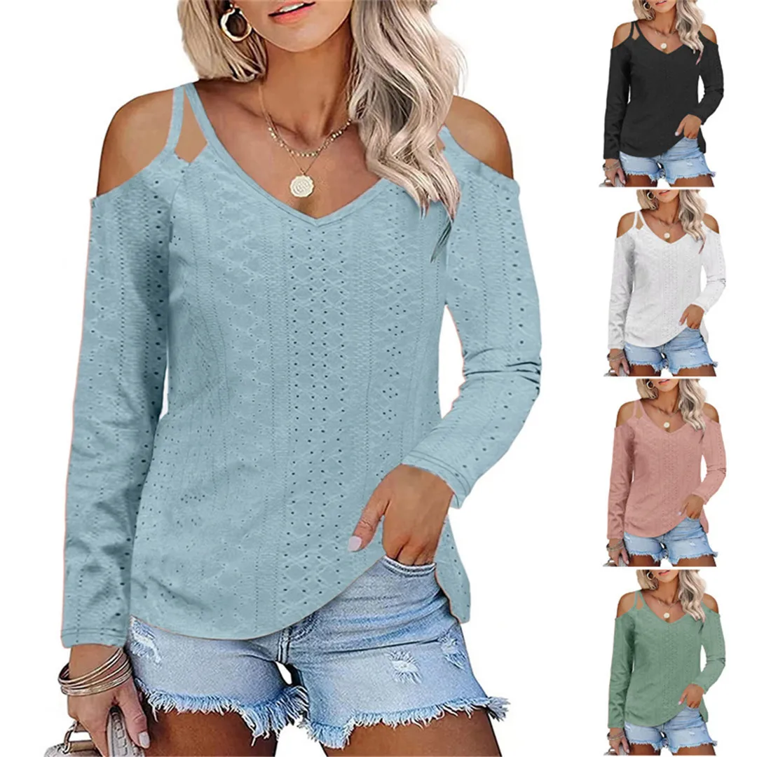 Women's Casual T-Shirts Double Straps Hollow Out Off-shoulder Pure Color Camisole Vest Elegant Summer V-neck Tops Pullover
Women's Casual T-Shirts Double Straps Hollow Out Off-shoulder Pure Color Camisole Vest Elegant Summer V-neck Tops Pullover