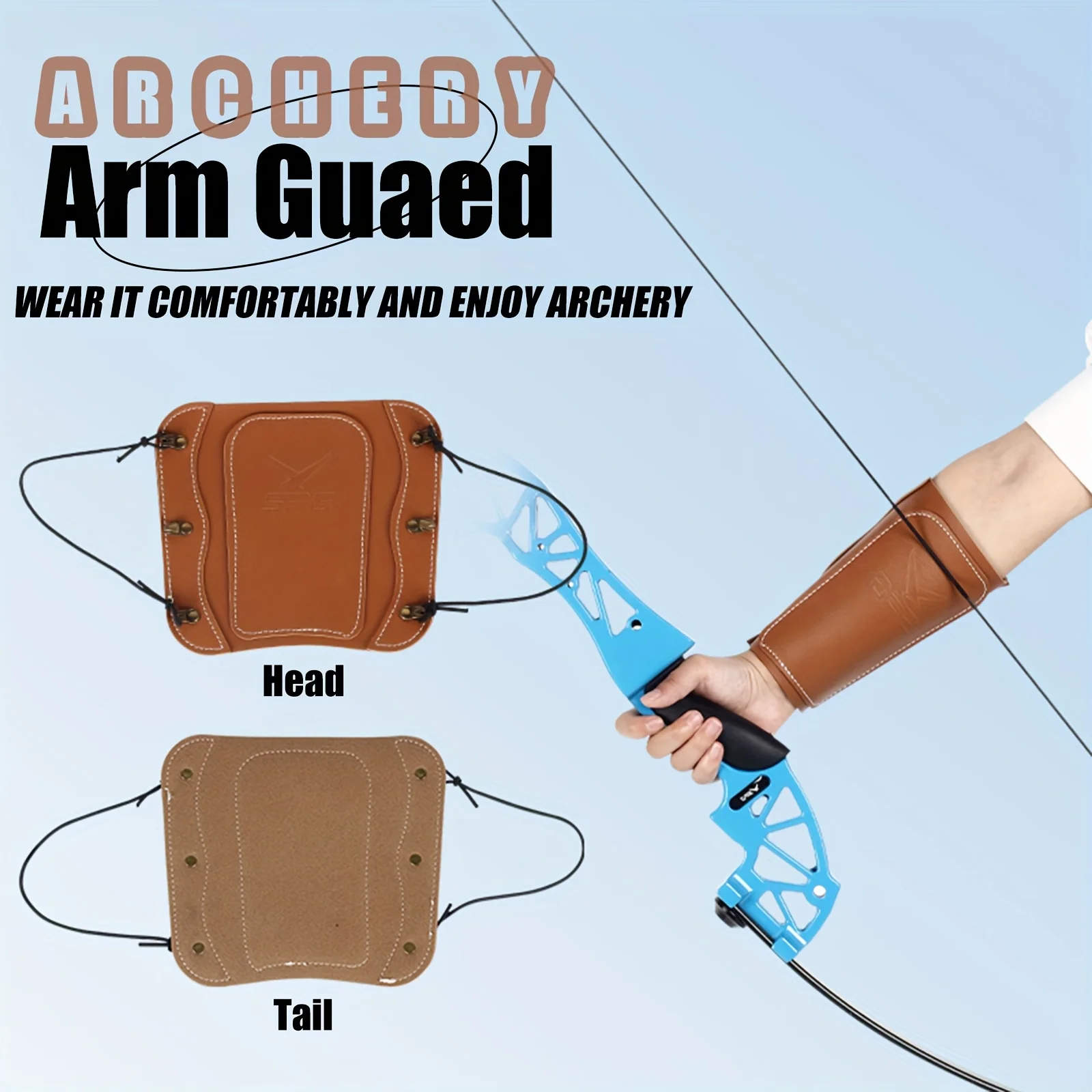 Double-Layer Thickened Elastic leather arm guard Adjustable Quick Release Archery Arm Guard Suitable for Recurve Bows Contest
Double-Layer Thickened Elastic leather arm guard Adjustable Quick Release Archery Arm Guard Suitable for Recurve Bows Contest
