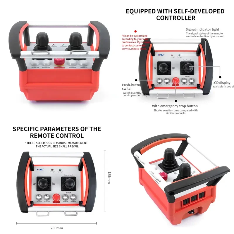 Hot-selling Brushless Motor PWM Output Wireless Joystick Hydraulic Intelligent Radio Remote Control
Hot-selling Brushless Motor PWM Output Wireless Joystick Hydraulic Intelligent Radio Remote Control