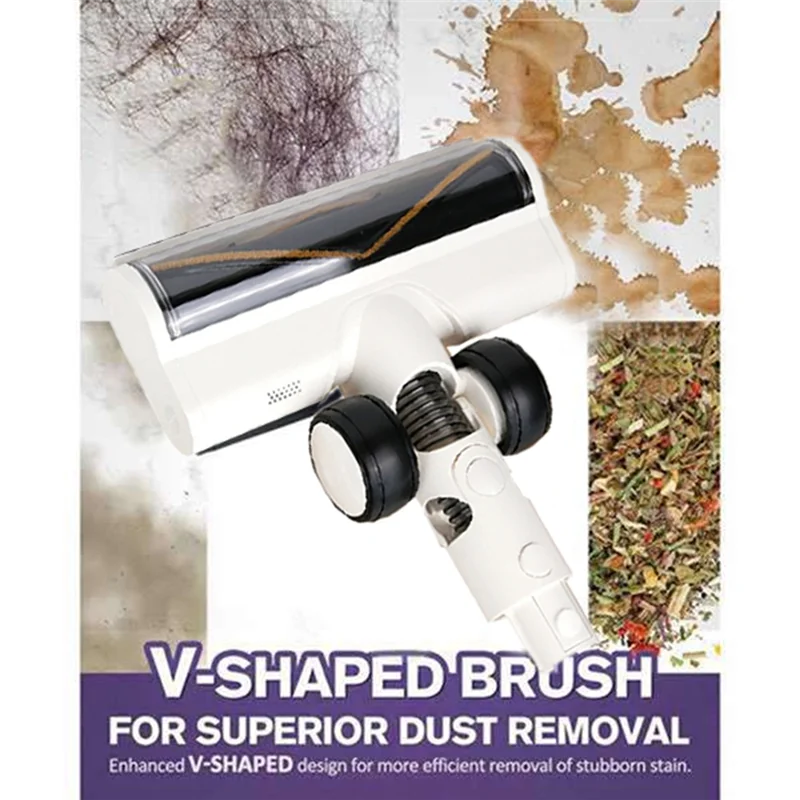 A84G-Anti-Tangle Electric Floor Brush With LED Dust Lights For Dreame V Series R10, R20, R30 Spare Parts
A84G-Anti-Tangle Electric Floor Brush With LED Dust Lights For Dreame V Series R10, R20, R30 Spare Parts