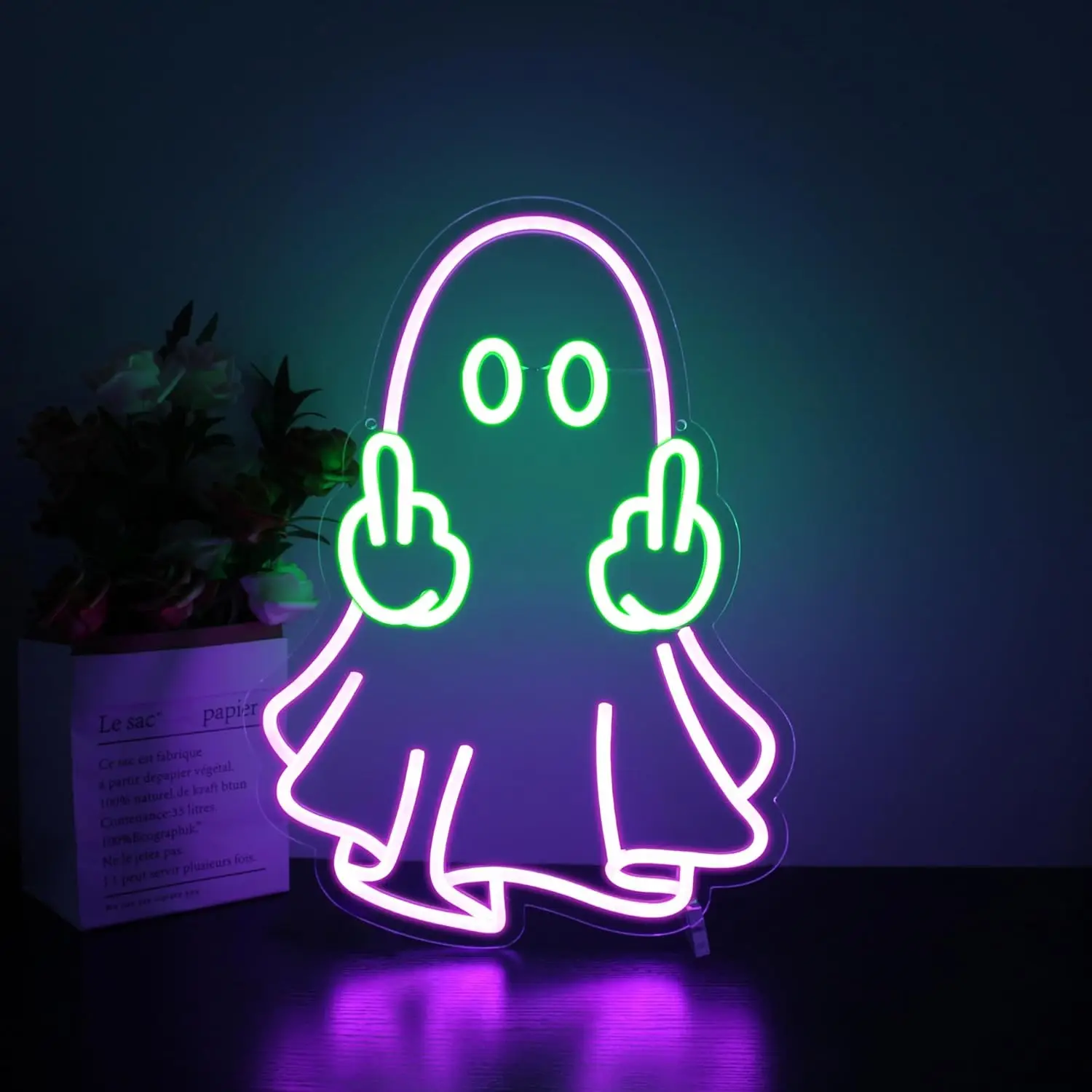 Halloween Ghost Neon Wall Sign Dimmable Spook Neon Lights for Bar Pub Bedroom Shop Home Man Cave Party Decor Art Birthday Gifts
Halloween Ghost Neon Wall Sign Dimmable Spook Neon Lights for Bar Pub Bedroom Shop Home Man Cave Party Decor Art Birthday Gifts