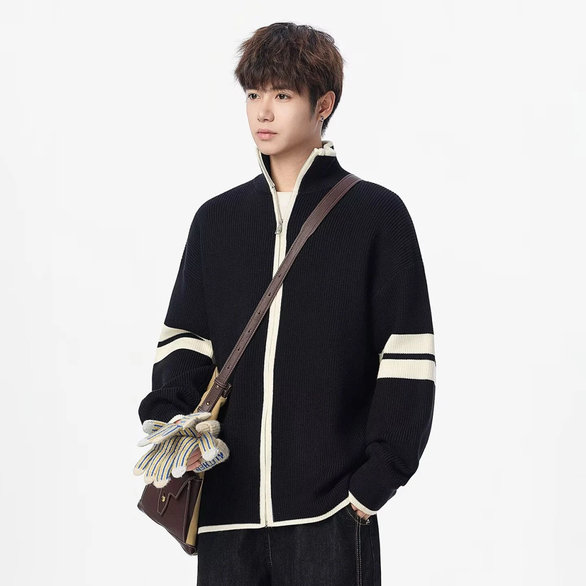 Fall Winter V-Ne Knitted Sweater Cardigan Men's Color Casual Sle Outerwear Soft Polyester Long Sve Zipper Closure
Fall Winter V-Ne Knitted Sweater Cardigan Men's Color Casual Sle Outerwear Soft Polyester Long Sve Zipper Closure