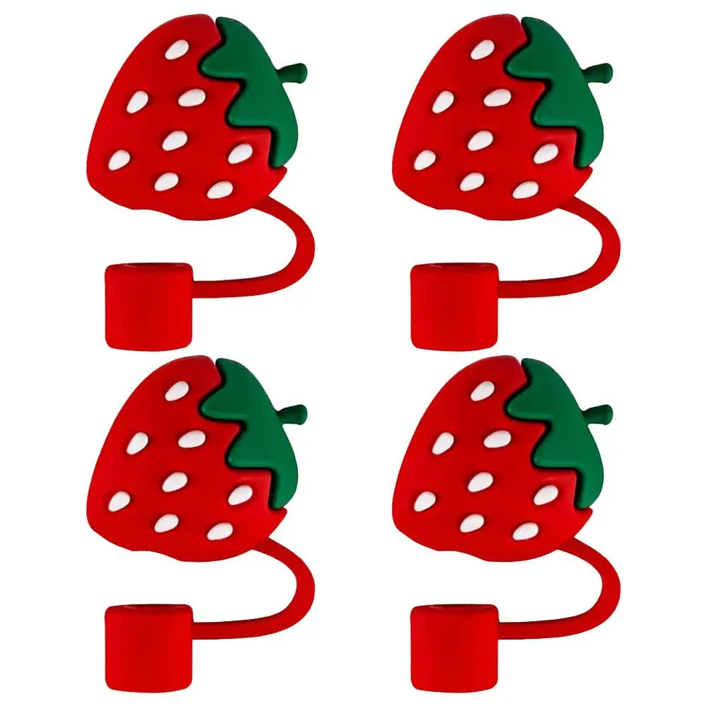 4 Pcs Straw End Tips Covers Cute Silicone Strawberry Plugs Reusable Toppers Healthier Safer Practical Caps Kitchen Bar
4 Pcs Straw End Tips Covers Cute Silicone Strawberry Plugs Reusable Toppers Healthier Safer Practical Caps Kitchen Bar