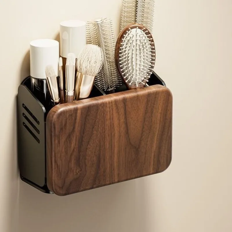 Vintage Style Walnut Comb Storage Rack No Punching Hair Dryer Storage Rack Multi-purpose Wall Mounted Bathroom Accessories
Vintage Style Walnut Comb Storage Rack No Punching Hair Dryer Storage Rack Multi-purpose Wall Mounted Bathroom Accessories