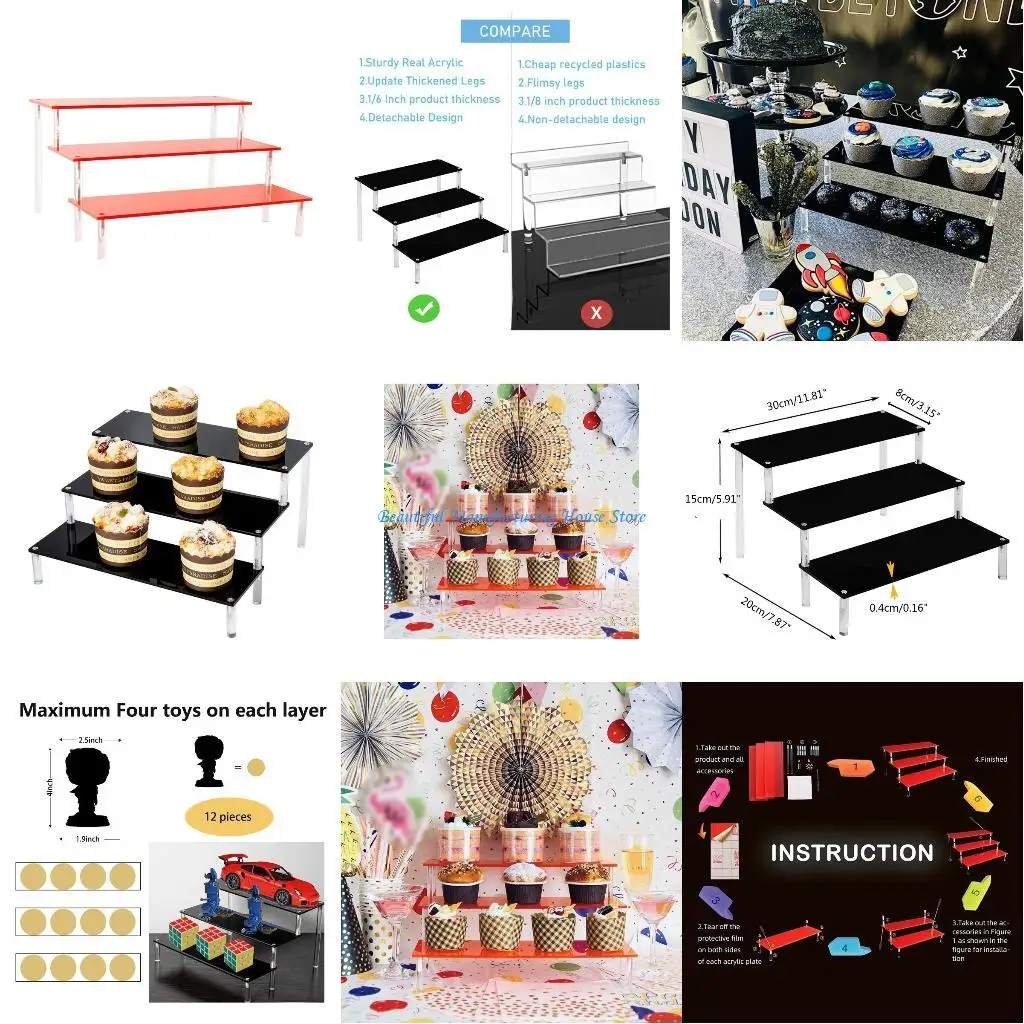 E56A Прозрачная красная акриловая подставка для дисплея для аниме для поп-фигур и яруса кексов для украшения и органа
E56A Прозрачная красная акриловая подставка для дисплея для аниме для поп-фигур и яруса кексов для украшения и органа