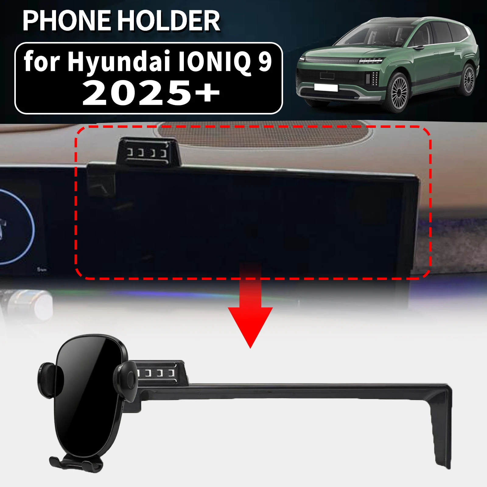 for Hyundai IONIQ 9 2025 2026 2027 Vehicle-Specific Phone Holder Mount Car GPS Stand Easy Fix Auto Accessories
for Hyundai IONIQ 9 2025 2026 2027 Vehicle-Specific Phone Holder Mount Car GPS Stand Easy Fix Auto Accessories