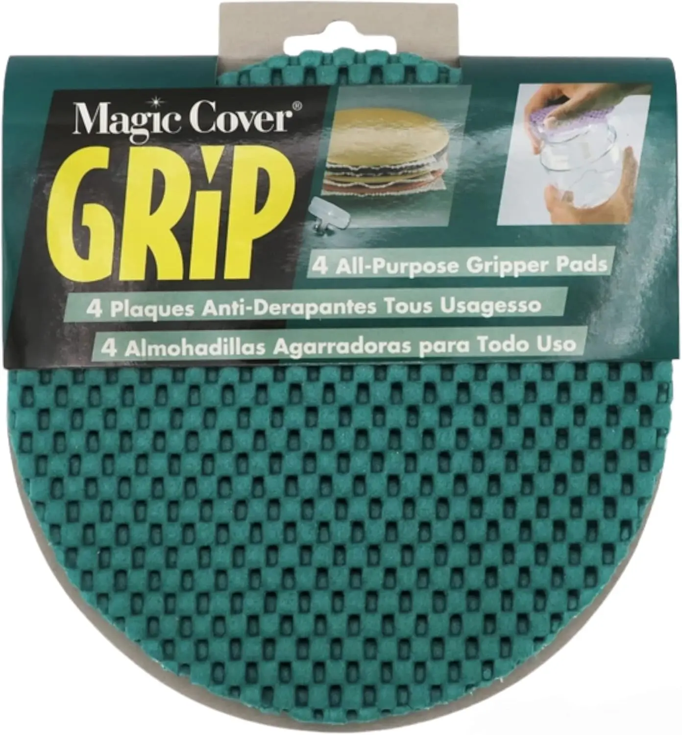 Jar Opener (4-Pack) - Rubber Gripper for Weak Hands - Bottle Opener for Arthritic Hands - Non-Slip Lid Opener - Coaster & Trivet, Green
Jar Opener (4-Pack) - Rubber Gripper for Weak Hands - Bottle Opener for Arthritic Hands - Non-Slip Lid Opener - Coaster & Trivet, Green