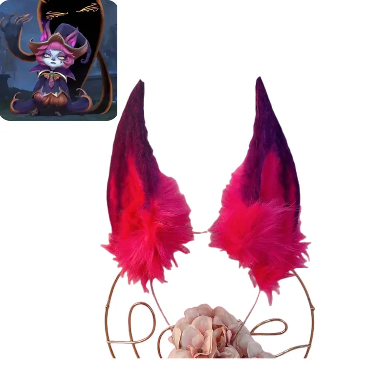 Hand Customized LOL The Gloomist Vex Ear KC Beasttail Wolf Cat Fox Hairpin Hairpin Hair Accessories Halloween Cosplay
Hand Customized LOL The Gloomist Vex Ear KC Beasttail Wolf Cat Fox Hairpin Hairpin Hair Accessories Halloween Cosplay