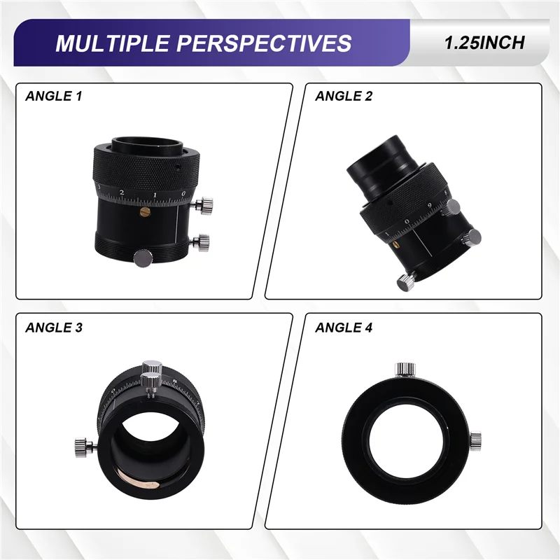 A12E-High Precision 1.25Inch Double Helical Focuser With Brass Compression Ring 1.25Inch Adapter For Astronomical Telescope
A12E-High Precision 1.25Inch Double Helical Focuser With Brass Compression Ring 1.25Inch Adapter For Astronomical Telescope