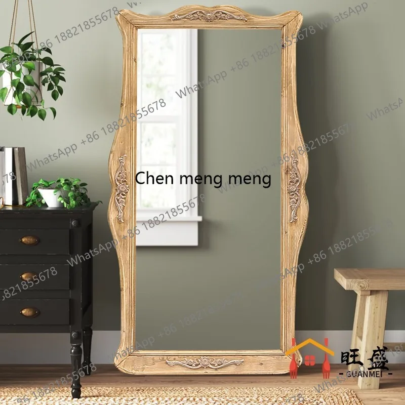French full-length mirror household light luxury bedroom Chinese special-shaped full-body mirror retro floor mirror
French full-length mirror household light luxury bedroom Chinese special-shaped full-body mirror retro floor mirror