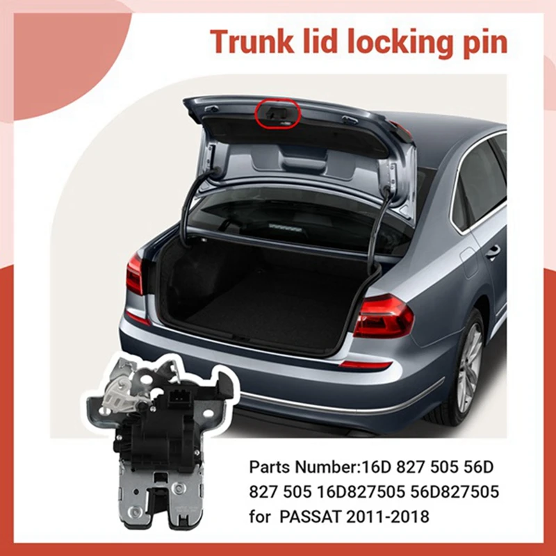 16D827505 Car Rear Trunk Lid Lock Latch For VW Passat B7 Jetta MK6 Sagitar 56D827505
16D827505 Car Rear Trunk Lid Lock Latch For VW Passat B7 Jetta MK6 Sagitar 56D827505