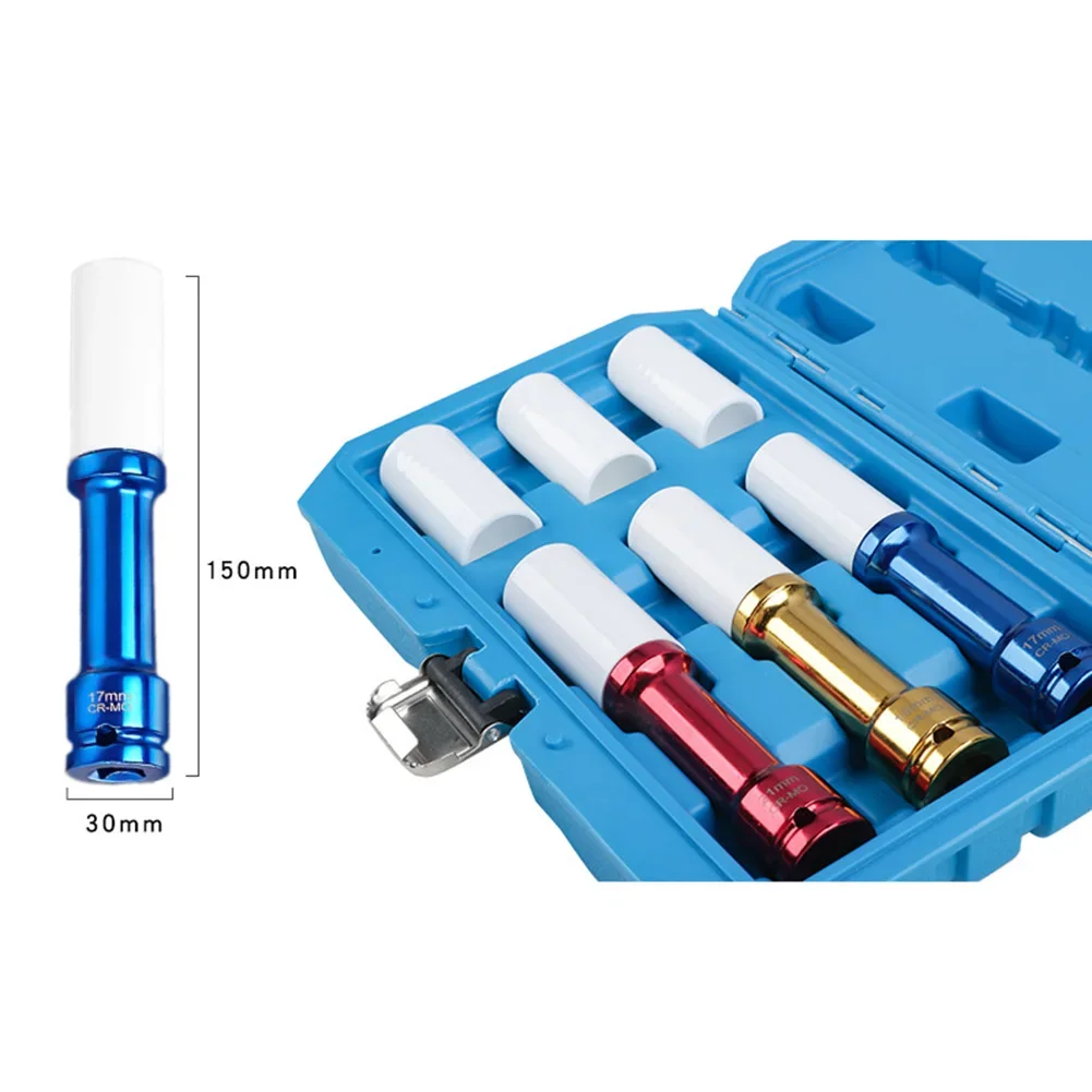 ExtraLong Thin Wall Lug Nut Socket Set 12 Inch Drive for Impact Wrenches for Car Tire Repair with Protective Cases
ExtraLong Thin Wall Lug Nut Socket Set 12 Inch Drive for Impact Wrenches for Car Tire Repair with Protective Cases
