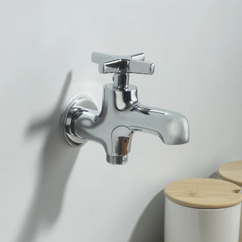 Chrome Wall Mounted Single Cold G1/2 Bathroom Kitchen Tap Cross Single Handle Washing Machine Faucet
Chrome Wall Mounted Single Cold G1/2 Bathroom Kitchen Tap Cross Single Handle Washing Machine Faucet