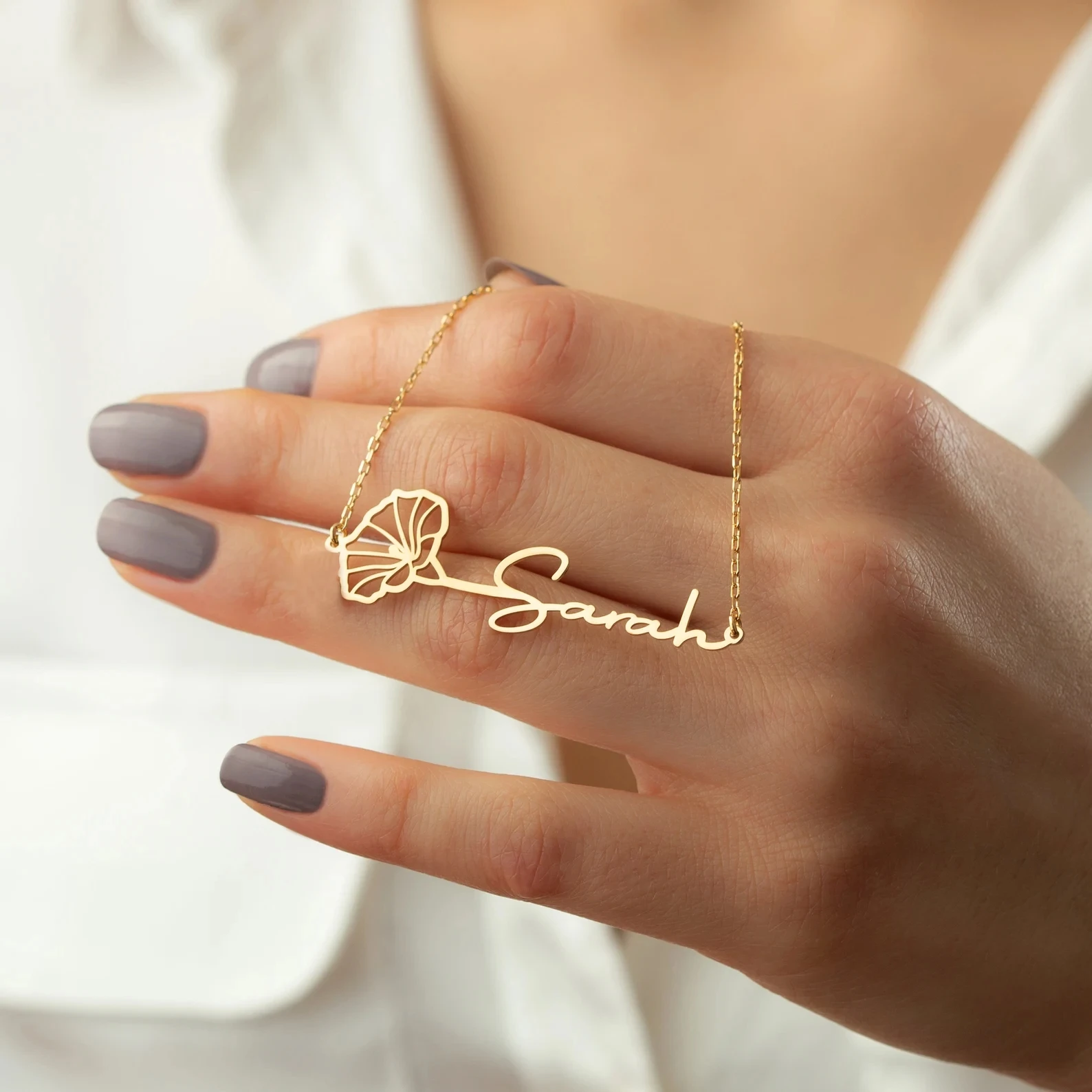 Customized Name Birth Flower Necklace Exquisite Birthday Gift Women Unique Creative Souvenir Jewelry Mother Grandmom Sister Wife
Customized Name Birth Flower Necklace Exquisite Birthday Gift Women Unique Creative Souvenir Jewelry Mother Grandmom Sister Wife