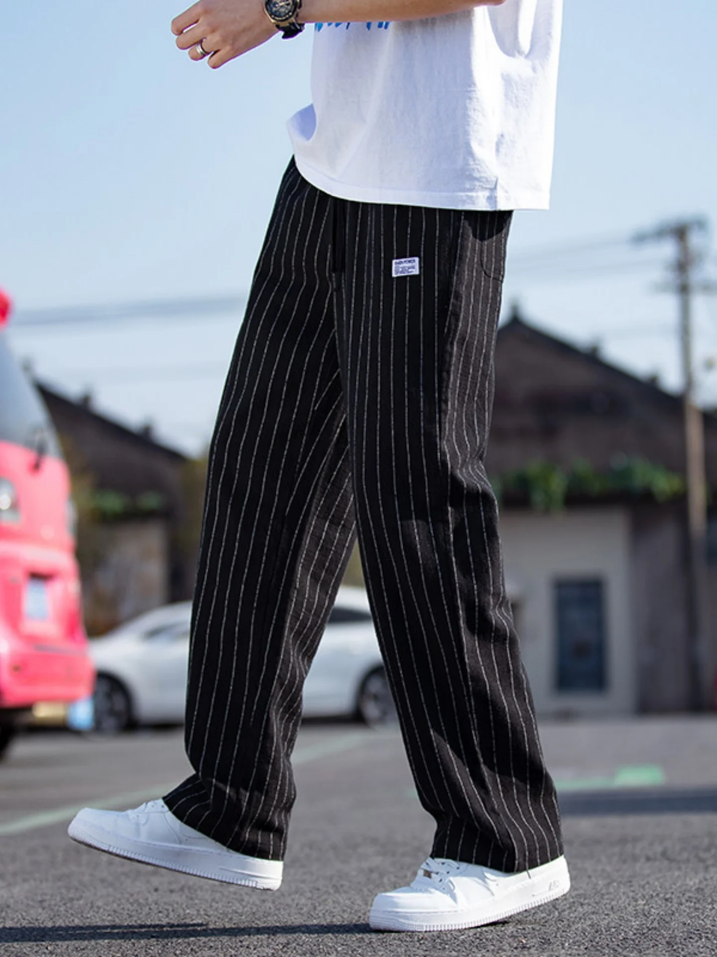 Retro Japanese Stripe Men's Summer Thin Linen Casual Loose Straight Leg Cotton Linen Long Trousers Fashionable Brand
Retro Japanese Stripe Men's Summer Thin Linen Casual Loose Straight Leg Cotton Linen Long Trousers Fashionable Brand